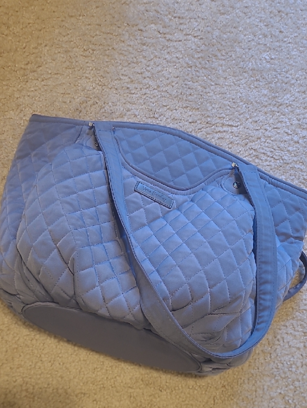 Vera Bradley Quilted Tote in Slate Gray - Picture 8 of 8